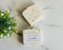 Load image into Gallery viewer, Tallow Goat milk Lavender Soap bar