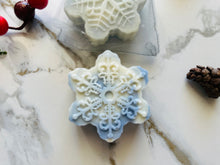 Load image into Gallery viewer, Minty Snowflakes Soap Bar