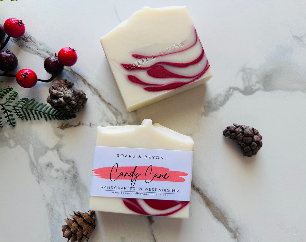 Candy Cane Soap Bar
