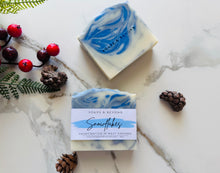 Load image into Gallery viewer, Snowflakes Soap Bar
